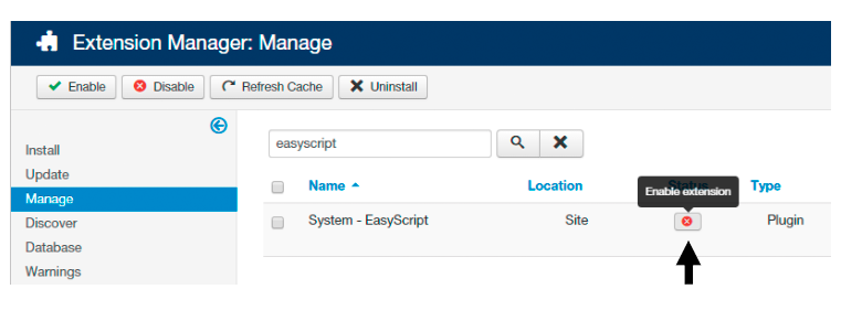 10 joomla enable